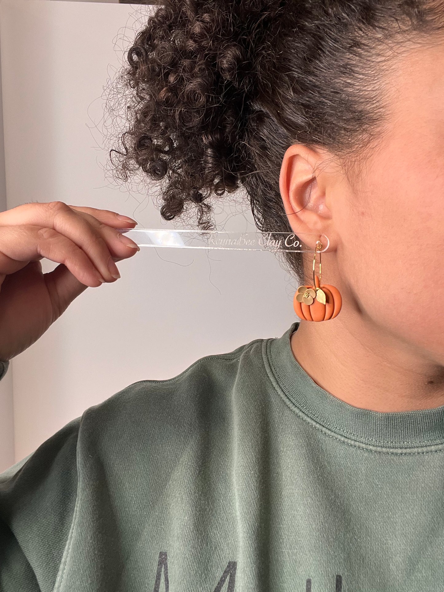 Pumpkin Floral Hoops