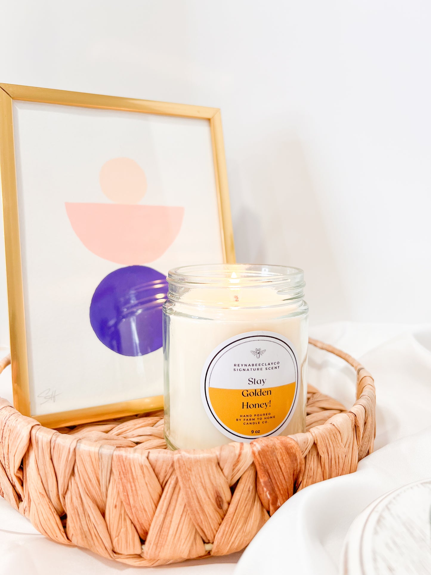 NEW 9oz ReynaBeeClayCo Signature Candle