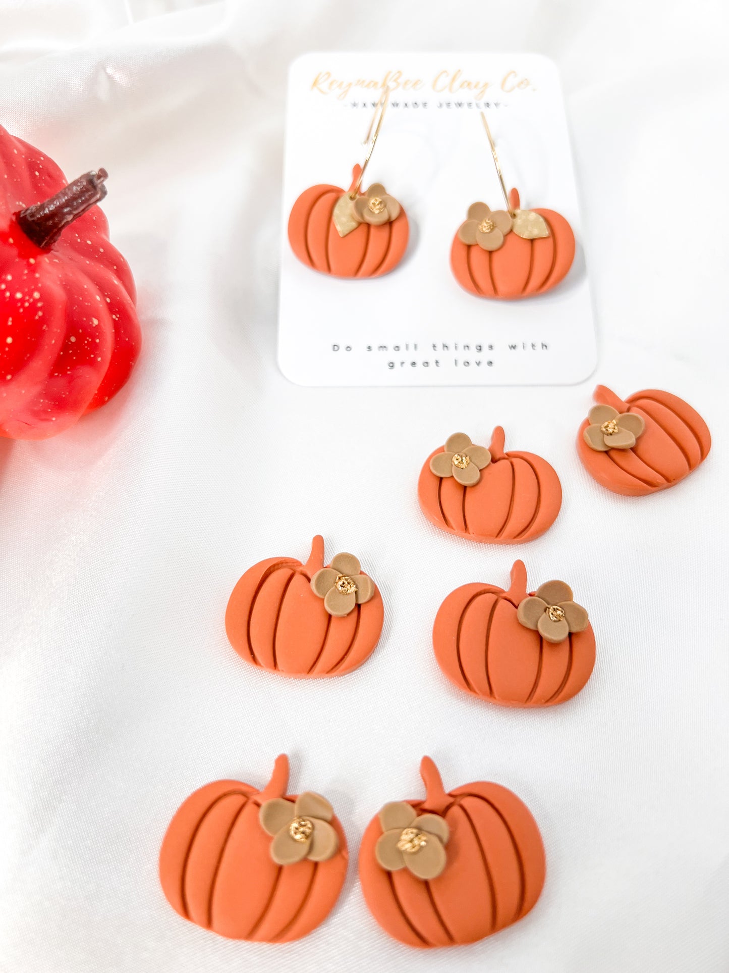Pumpkin Floral Hoops