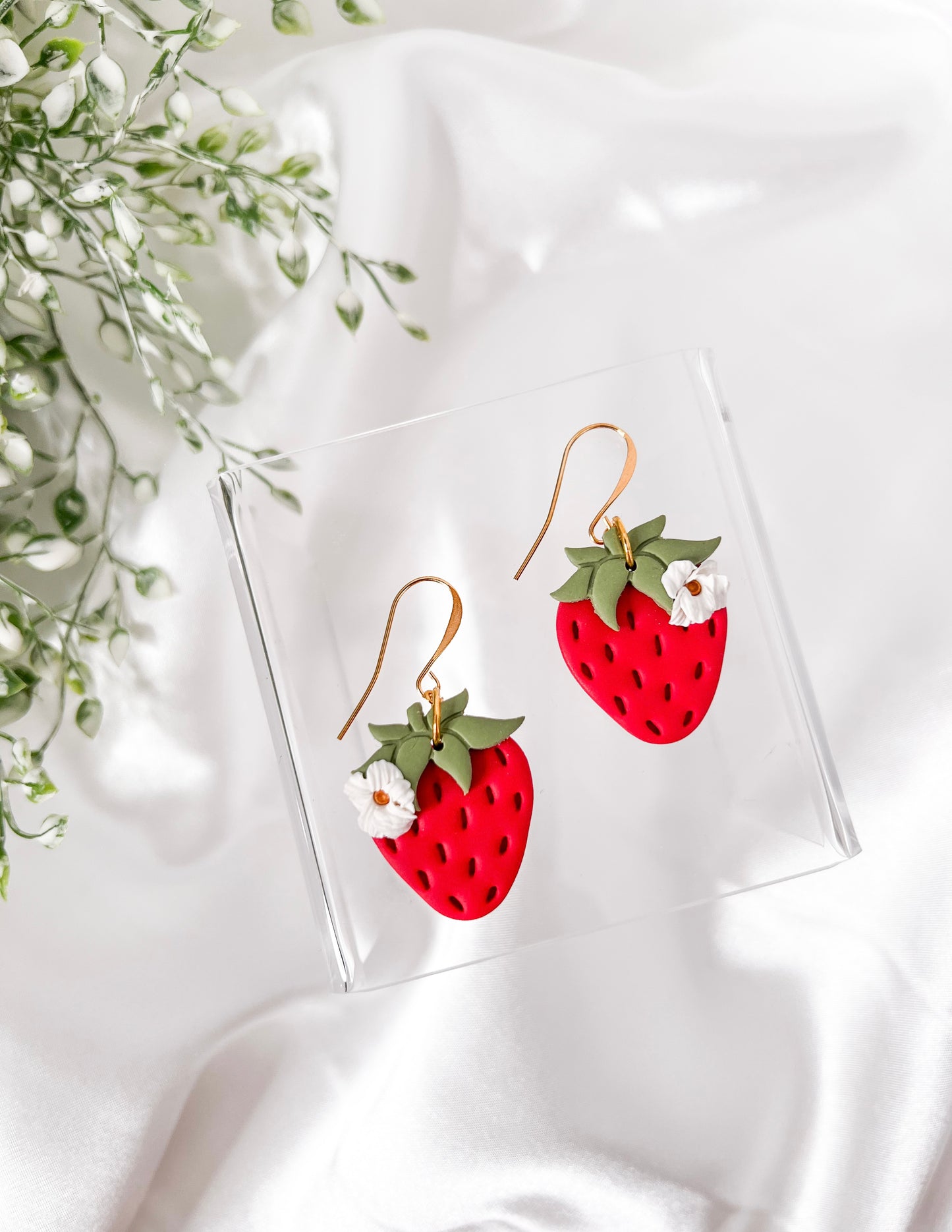 Strawberry Florals - Fishhooks